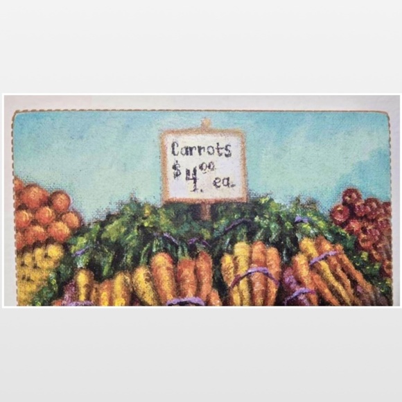 New Primitives By Kathy Sign Small Carrot Distressed Wood Wall Textured Décor - Picture 3 of 13